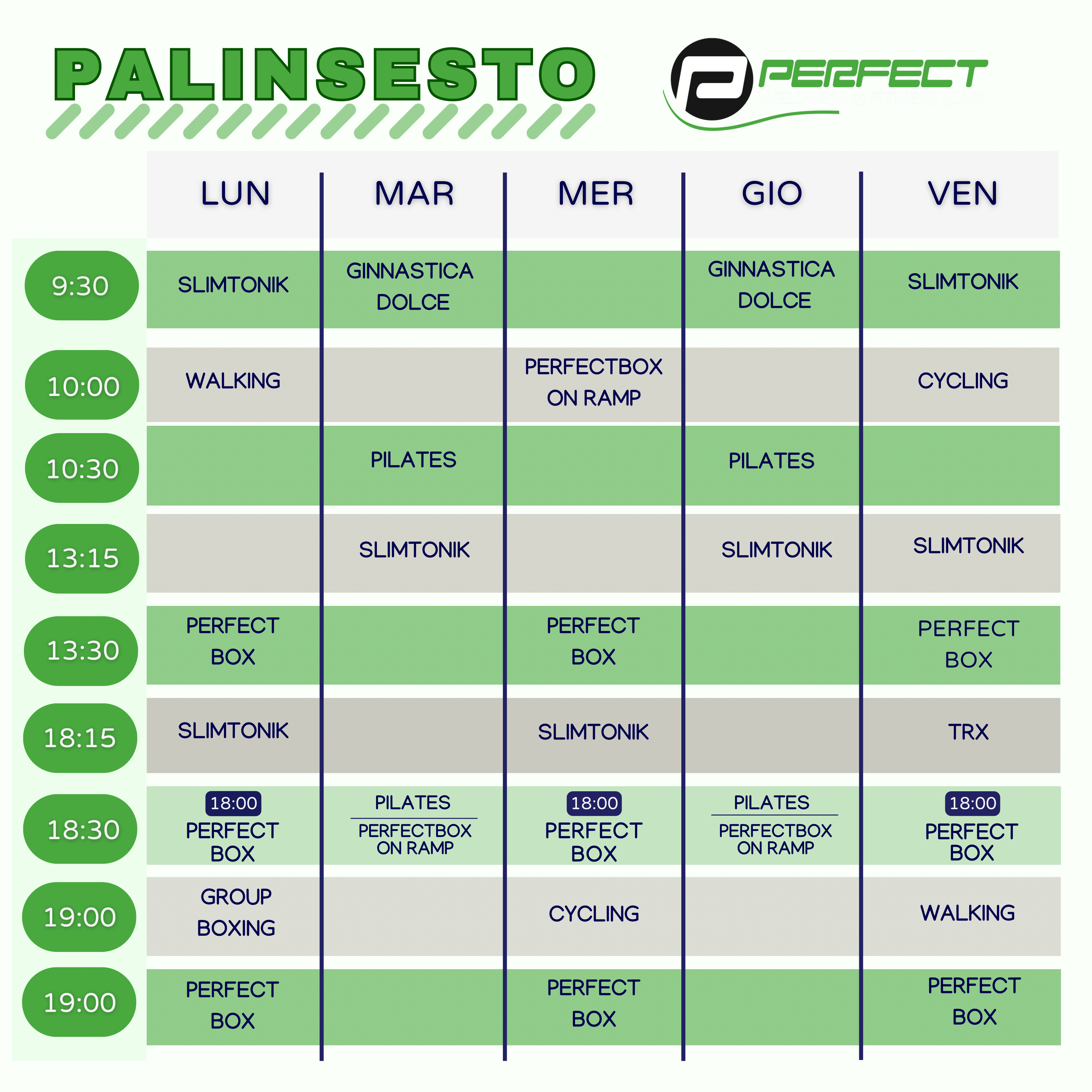 Palinsesto 2024 - Palestra Perfect